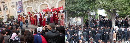 March 25th 2012 Salafist assault on actors and artists