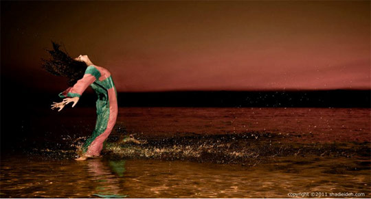 //The picture above depicts the story of another victim, Ayat, who died drowning in the Dead Sea. Ayat was twenty years old, when her brother decided to “cleanse the honour of the family”. Photo courtesy: ShadiEideh