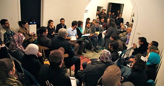 // A side from hash tag debates organized by www.7iber.com - Source: 7iber.com blog facebook group