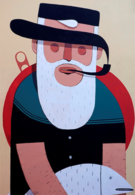 //Agostino Iacurci's work in Civitavecchia in 2011.