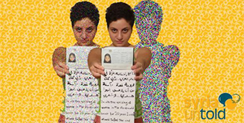 //Syrian activist Dana Bakdounis exercises her right not to wear a hijab.