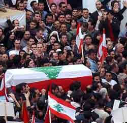 Le deuil des Libanais