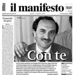 L’Italie pleure Nicola Calipari