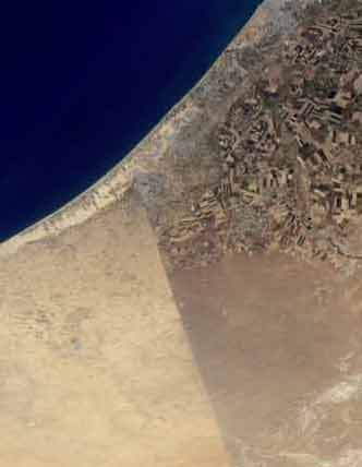 Vue d’en haut: les déserts du Sinaï et du Néguev