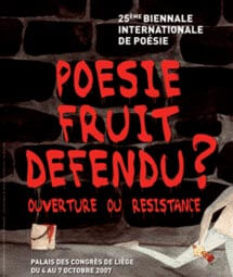Le trans-port poétique: Spécial Biennale internationale de poésie de Liège