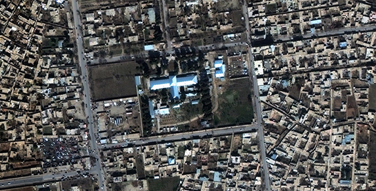 //Vue aérienne de l'hôpital MSF de Kunduz © MSF