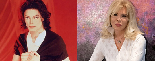 //Michael Jackson et Amanda Lear.