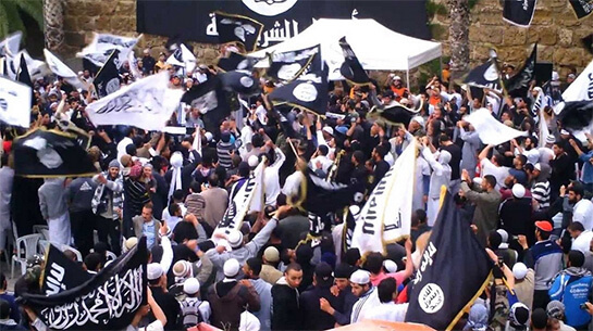 //En mai 2012, l’organisation Ansar Chariaa avait organisé sont premier congrès à Kairouan. Plus de 5000 partisans s’y seraient rendus, d’après les chiffres du ministère de l’Intérieur. Photo publiée par Ansar Chariaa sur les réseaux sociaux. 