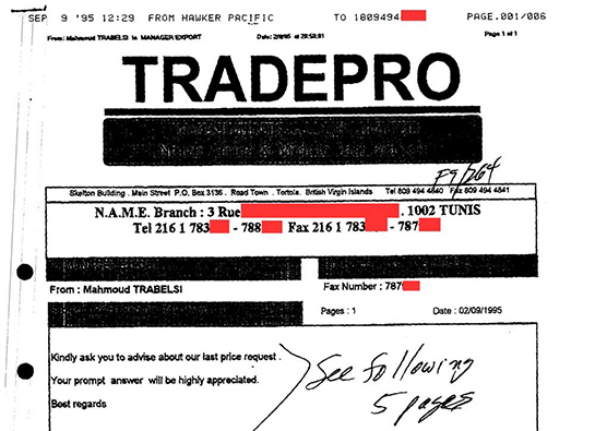 //Extraits des statuts de Tradepro International déposés au registre du commerce.