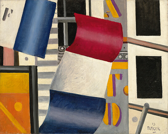 //Fernand Léger, La bandiera, 1919, olio su tela cm 64,8x81. New York, Collection Mr. e Mrs. Howard e Nancy Marks © Fernand Léger by SIAE 2014
