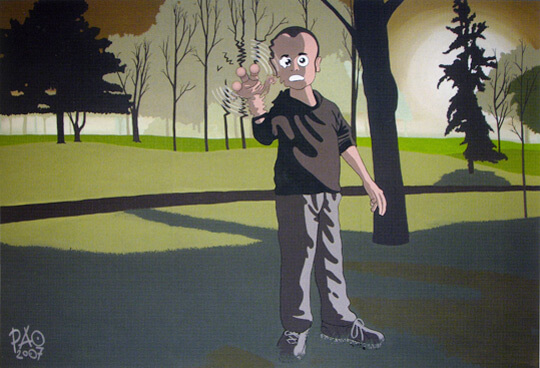 //Pao, “Wormhole”, 2009, acrilico su vetroresina