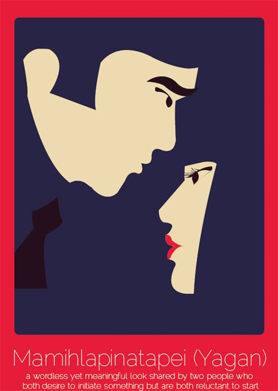 //21. Mamihlapinatapei (yaghan, linguaggio indigeno della Terra del Fuoco): il gioco di sguardi di due persone che si piacciono e vorrebbero fare il primo passo, ma hanno paura