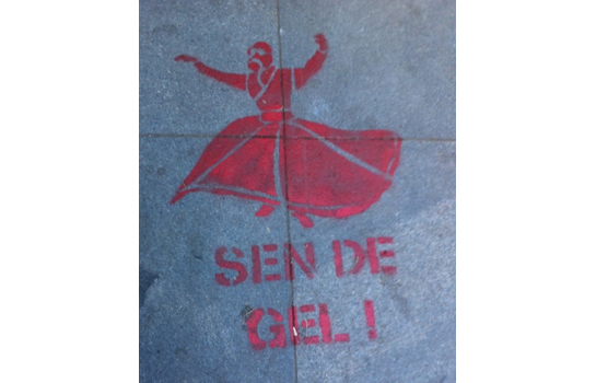 //“Vieni anche tu!!” Riferendosi al poema del mistico sufi Rumi: “Vieni, vieni! Chiunque tu sia!”