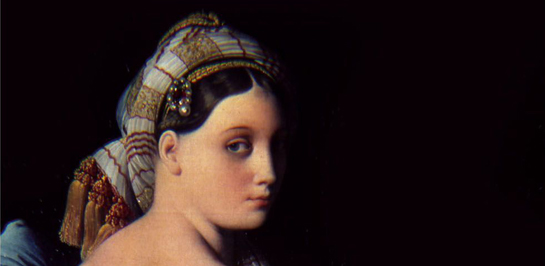 //Particolare dalla copertina di "Harem" - “Una odalisca”, J.A.D.Ingres (1814)