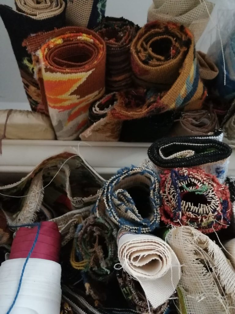 Canevas mercerie réemploi recyclerie au bonheur des bennes saint nazaire 44