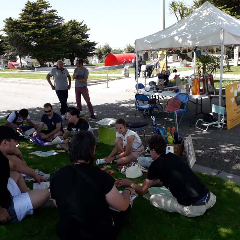 stand saint nazaire côté plages réemploi ateliers association mercredi au bonheur des bennes 44