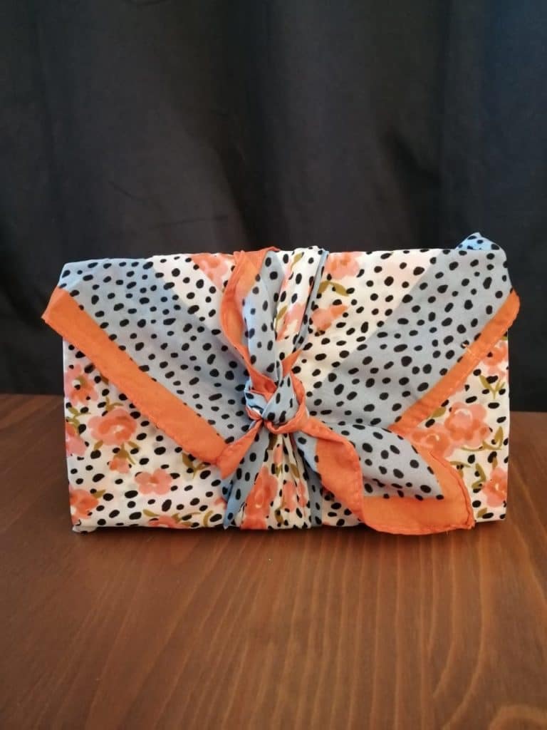 Noël Furoshiki reemploi au bonheur des bennes recyclerie saint nazaire 44