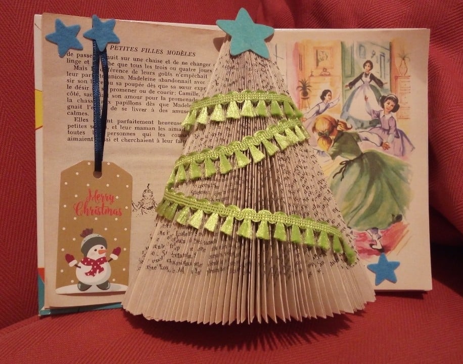 Noël création décorations reemploi au bonheur des bennes recyclerie saint nazaire 44