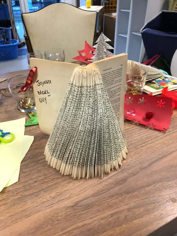 Créations de noël réemploi recyclerie au bonheur des bennes saint nazaire 44