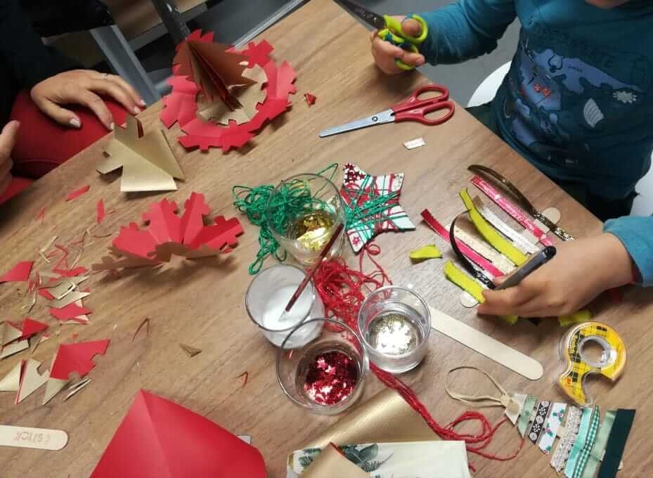 Créations de noël réemploi recyclerie au bonheur des bennes saint nazaire 44