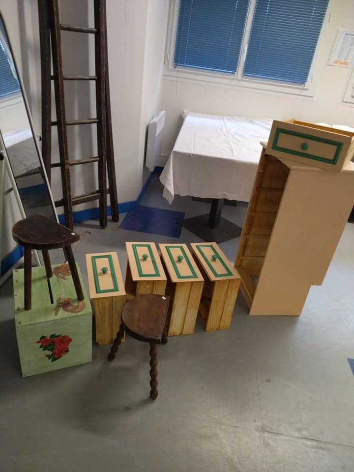 Atelier relooker un meuble janvier 2022 réemploi recyclerie au bonheur des bennes 44 saint nazaire