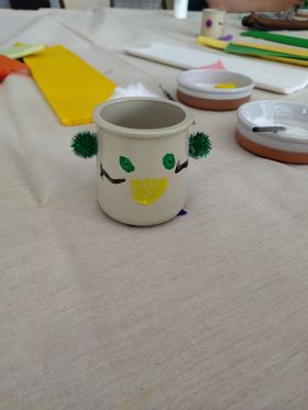 Atelier anniversaire bonhomme en lentilles réemploi recyclerie au bonheur des bennes saint nazaire 44