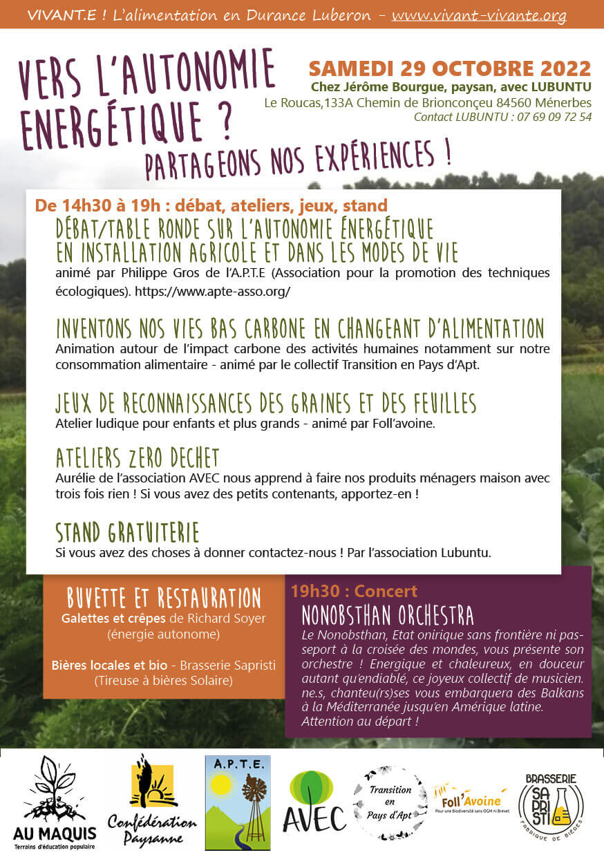 Vers l'Autonomie Énergétique | Vivant·e !