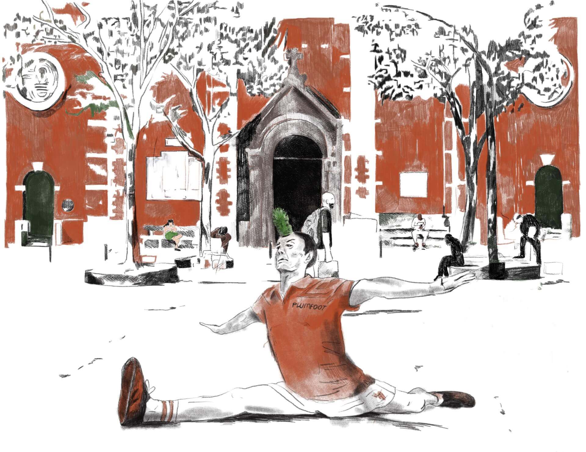 Plumfoot sur le jeu de balle. | Éléonore Scardoni