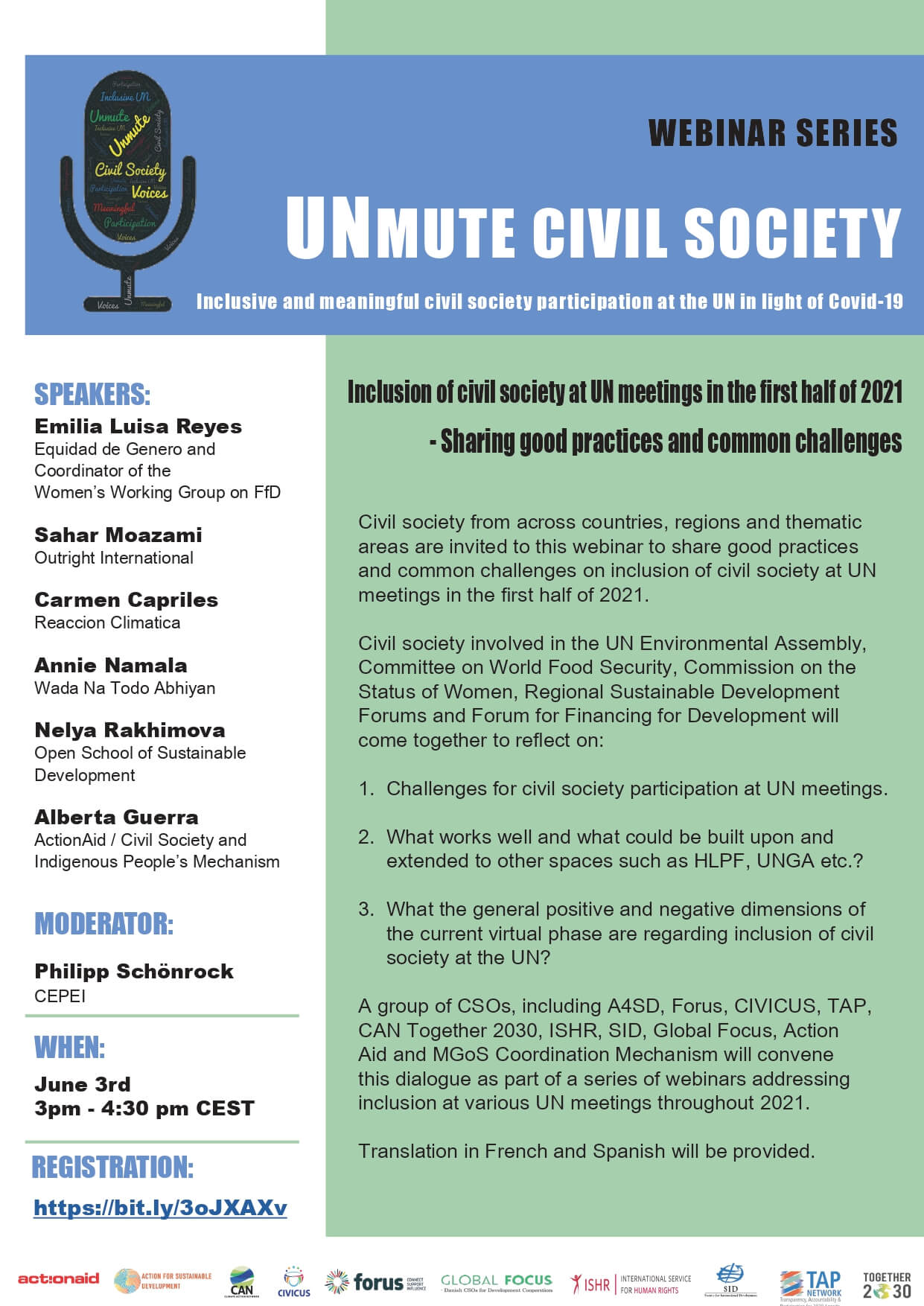 Webinar series - UNmute civil society | Forus