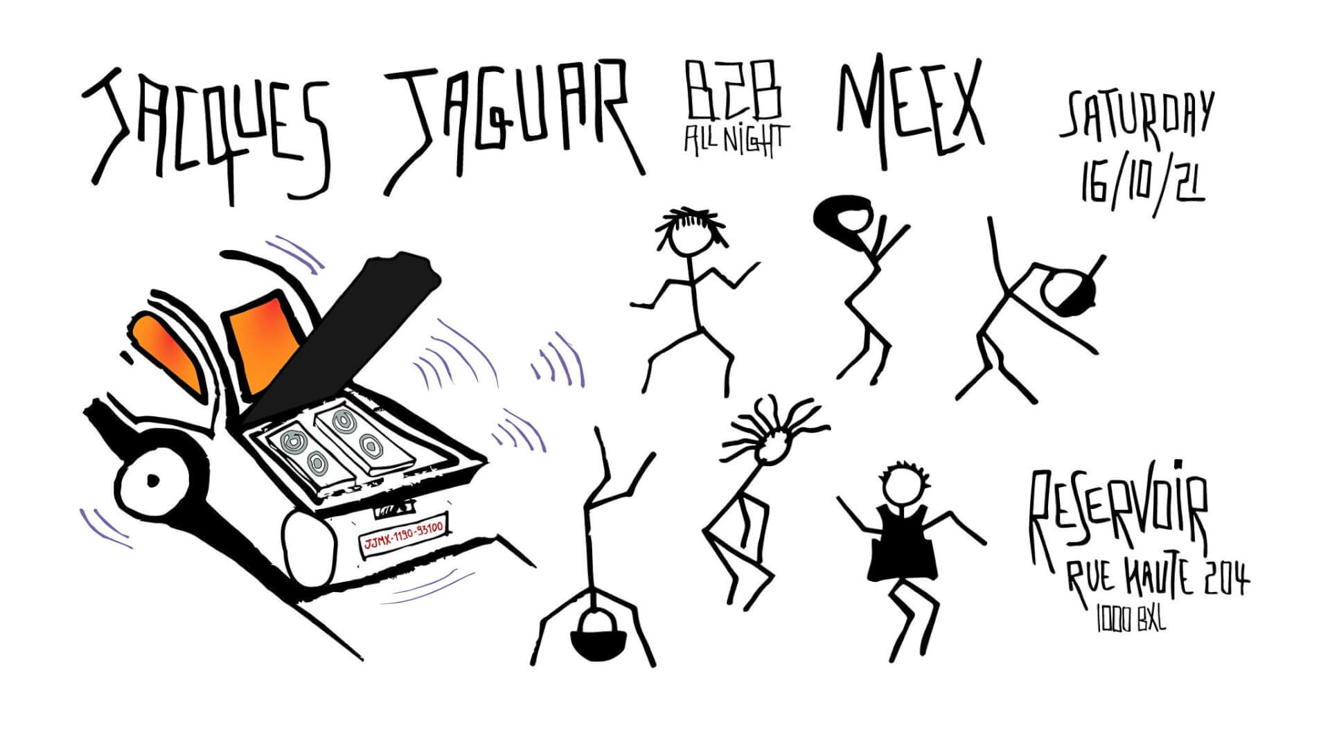 Le Reservoir invite Jacques Jaguar et Mééx | Le Reservoir Bar