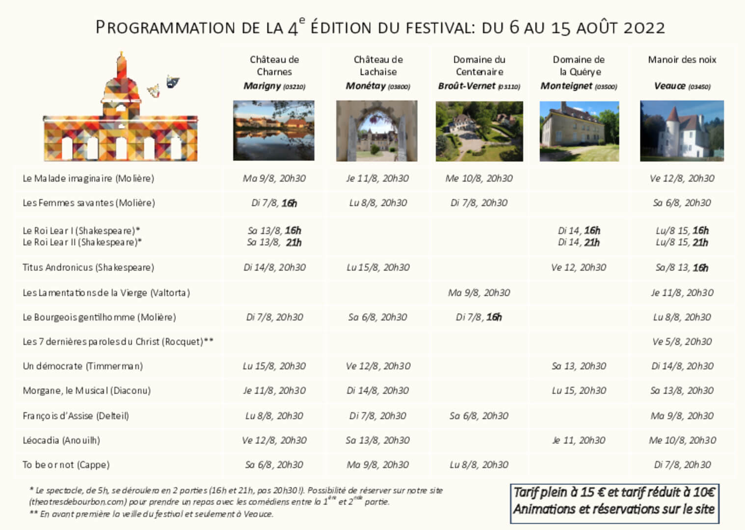 Flyer 2023 | Théâtres de Bourbon