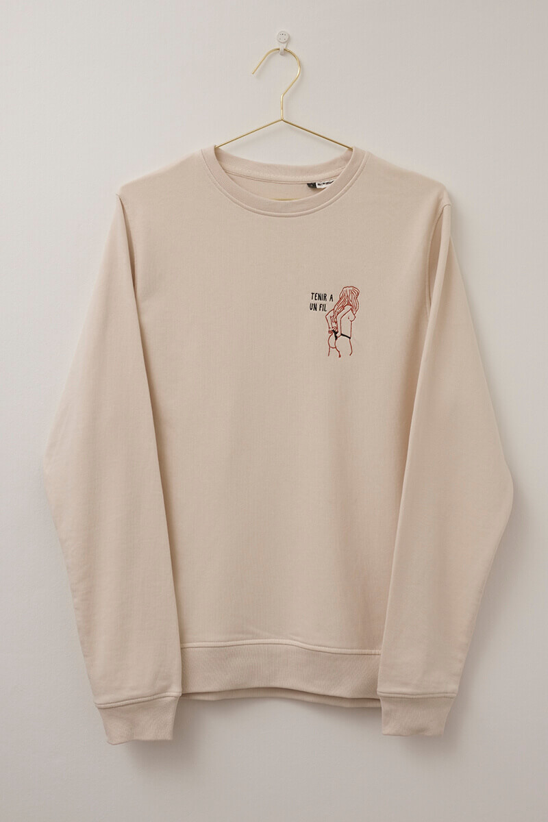 Sweat shirt - tenir à un fil | Canaille Illustration