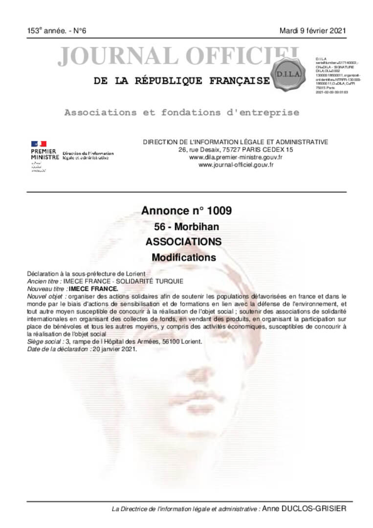 JO Imece France | Imece Inisiyatifi