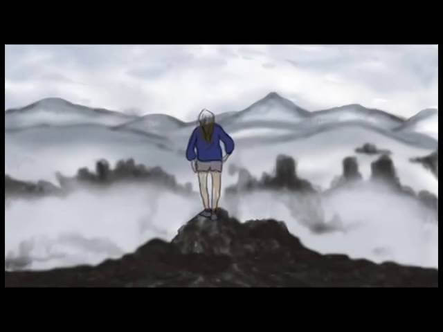 La caminante sobre las nubes