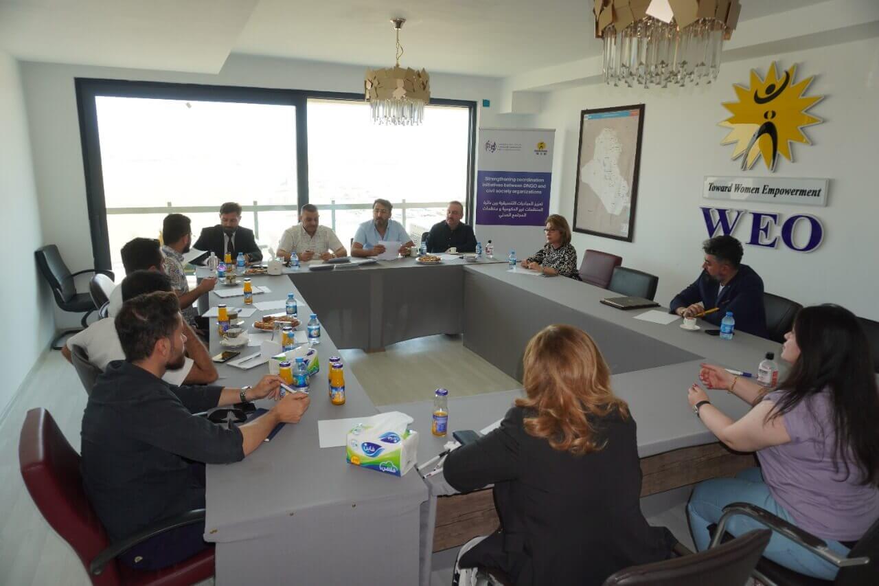 Coordination meeting between the Department of Non-Governmental Organizations (DNGO) at the General Secretariat of the Council of Ministers, Baghdad with local organizations | EFI - EuroMed Feminist Initiative