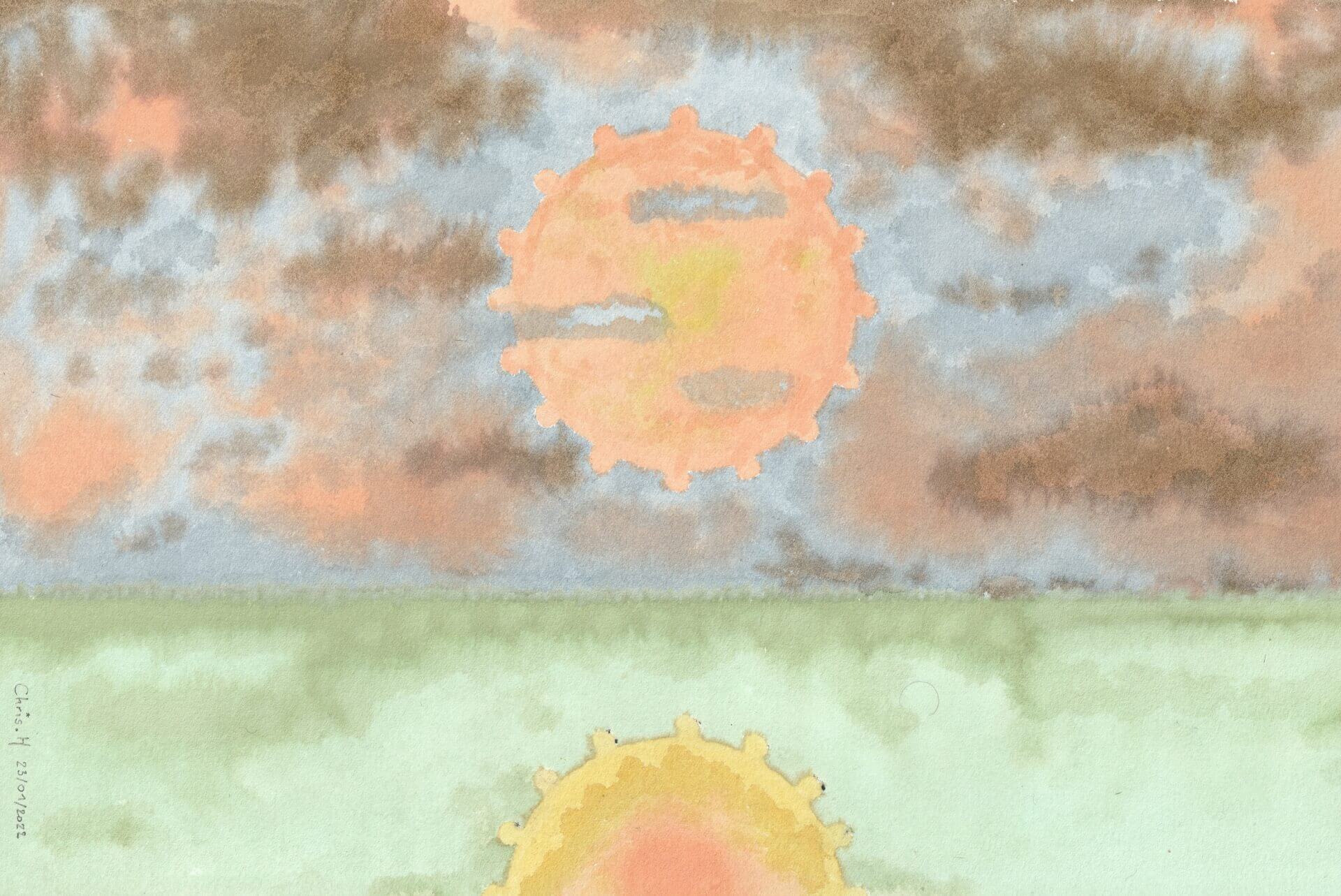 Soleil rouge covid | christophe-henry