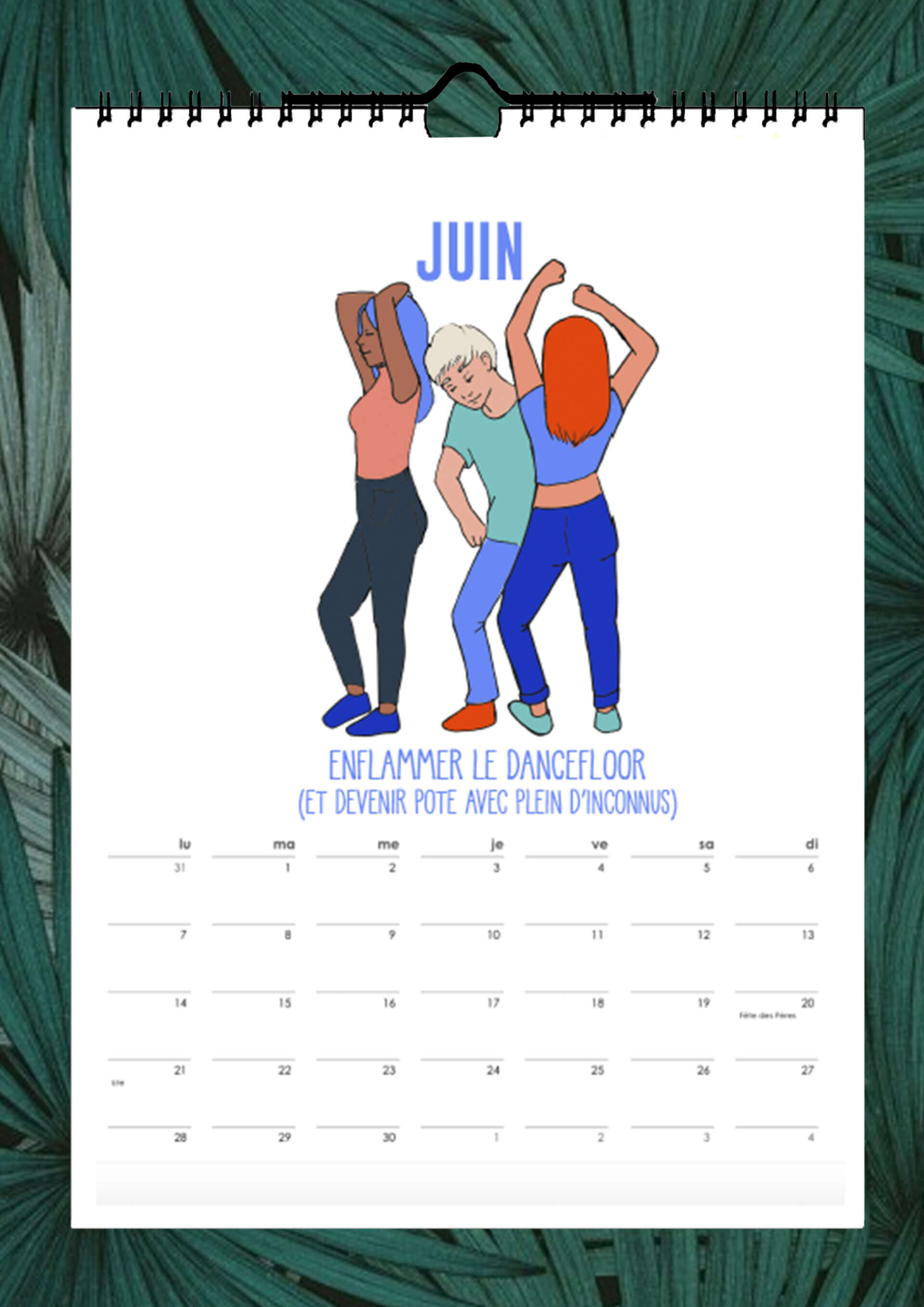 Calendrier - Juin | Canaille Illustration