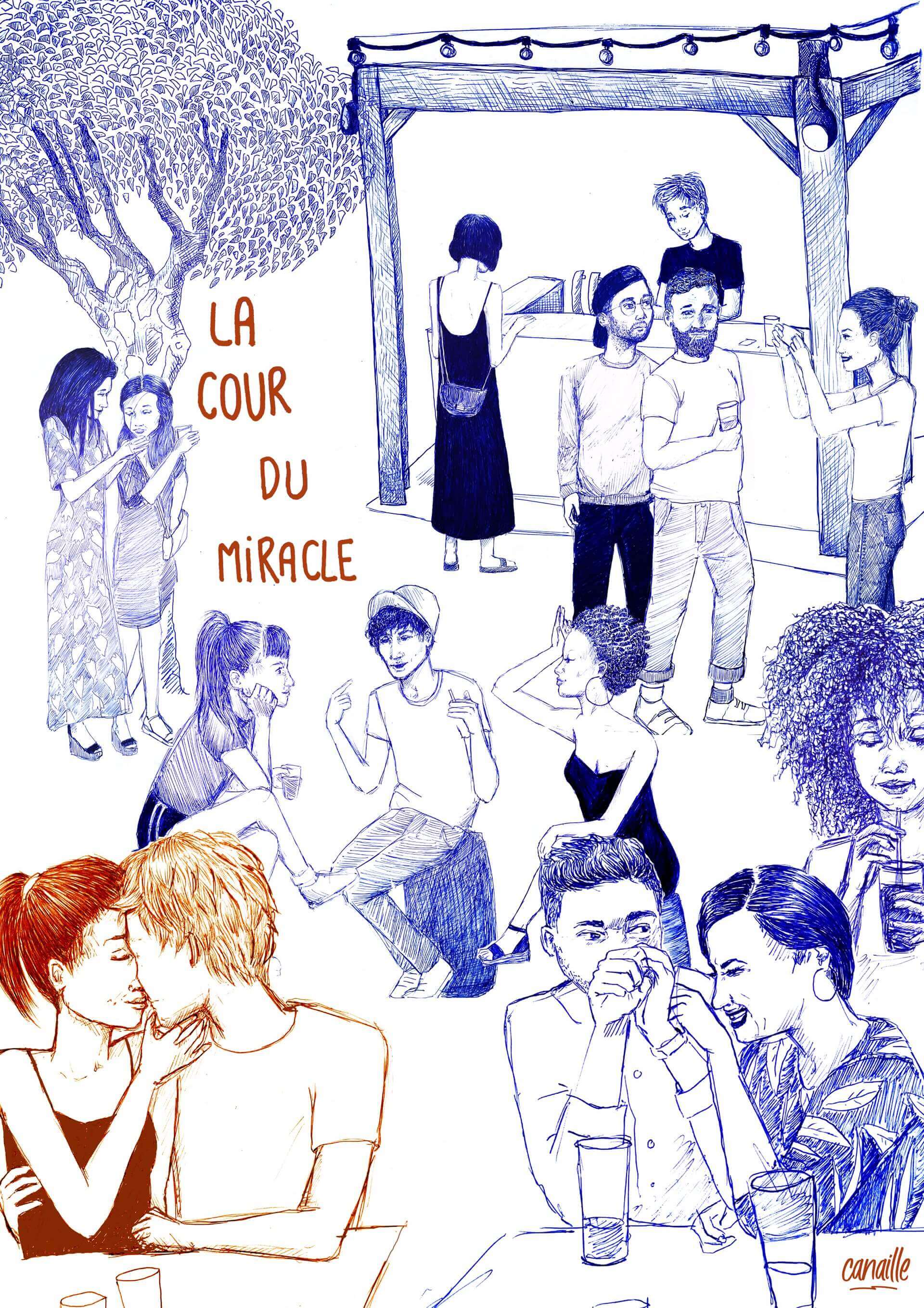 La cour du miracle | Canaille Illustration