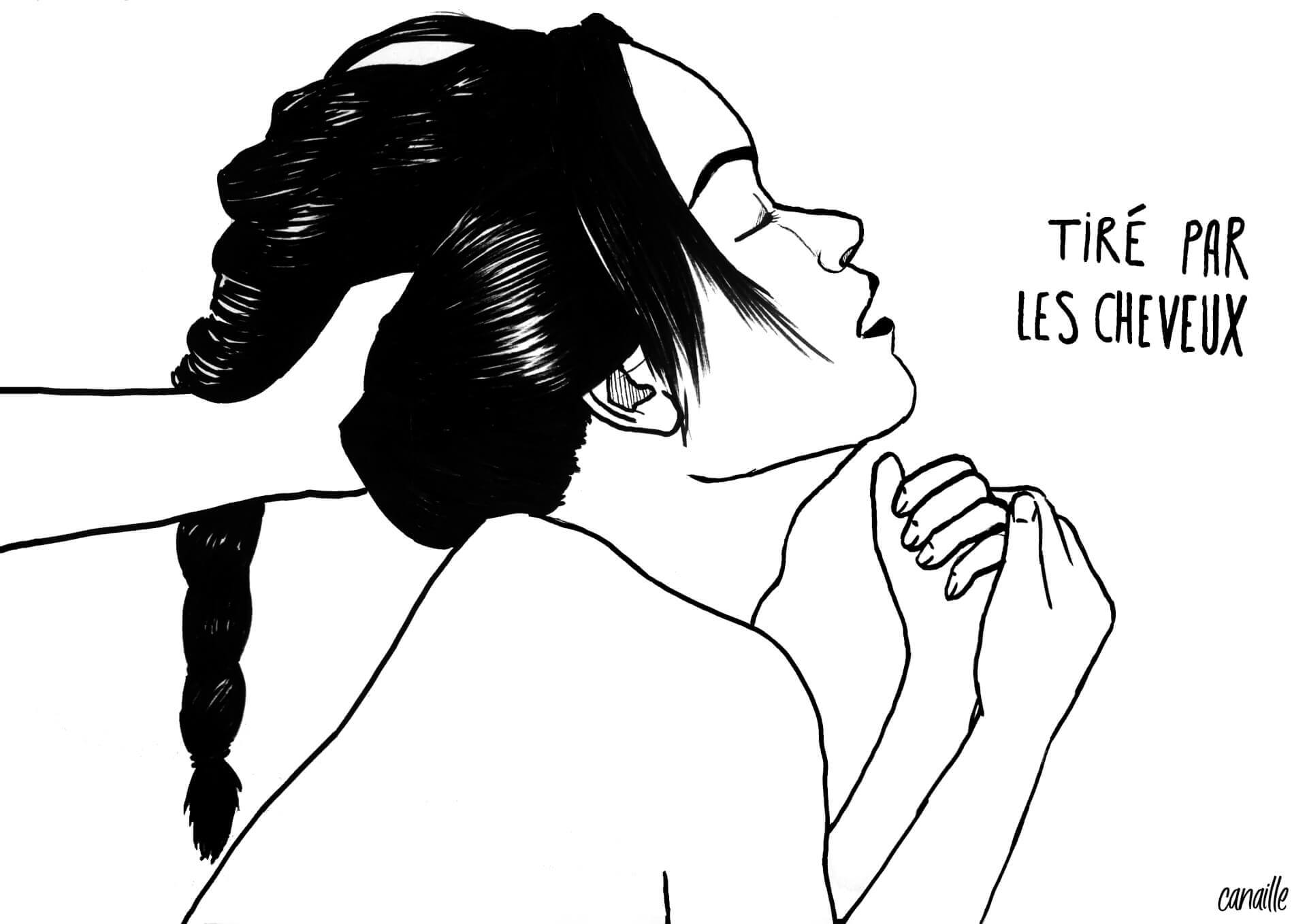 "Tiré par les cheveux" | Canaille Illustration