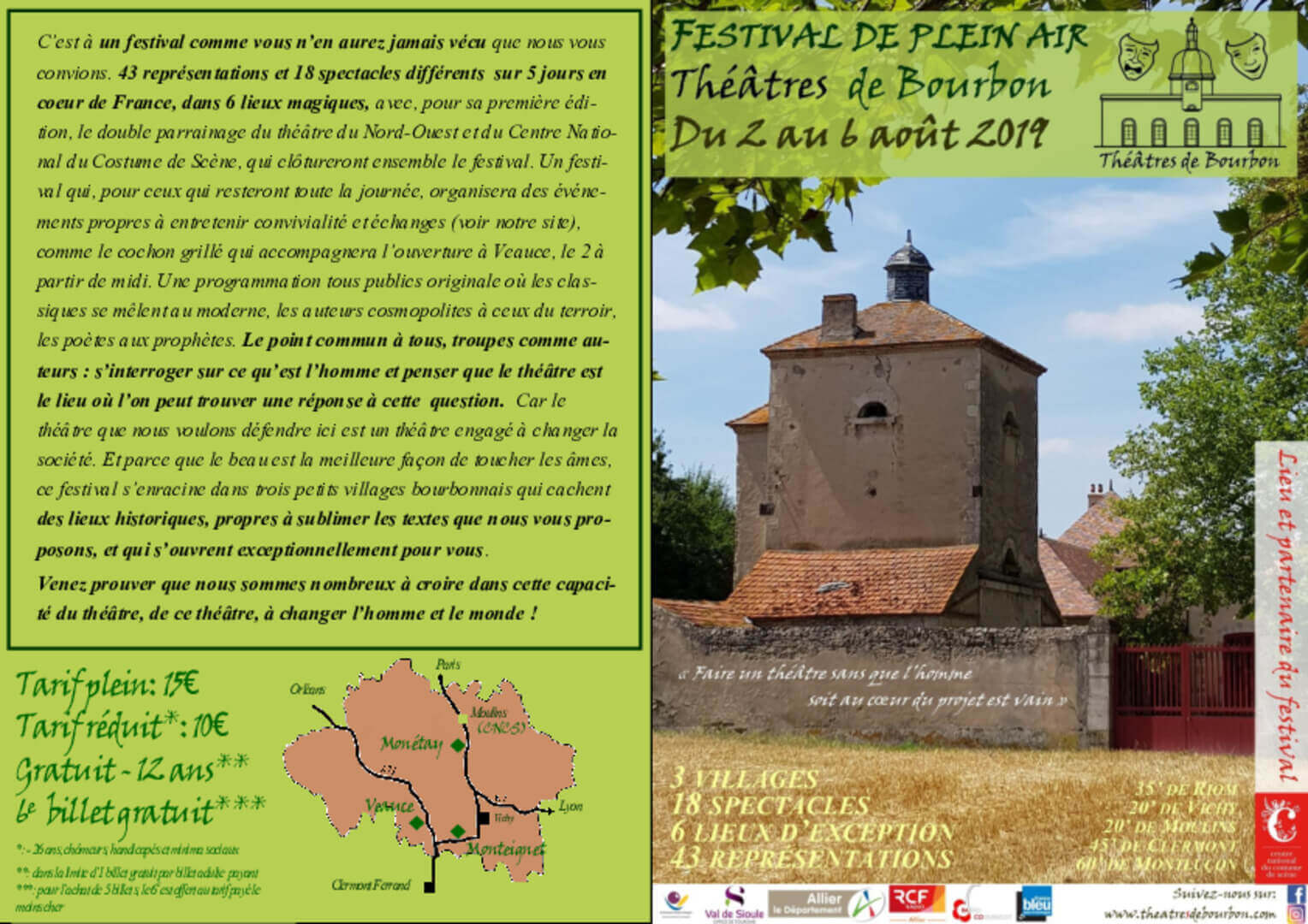 Flyer 2019 | Théâtres de Bourbon