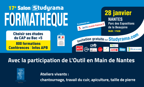 17ème salon Studyrama FORMATHÈQUE à  Nantes | L'Outil en Main France