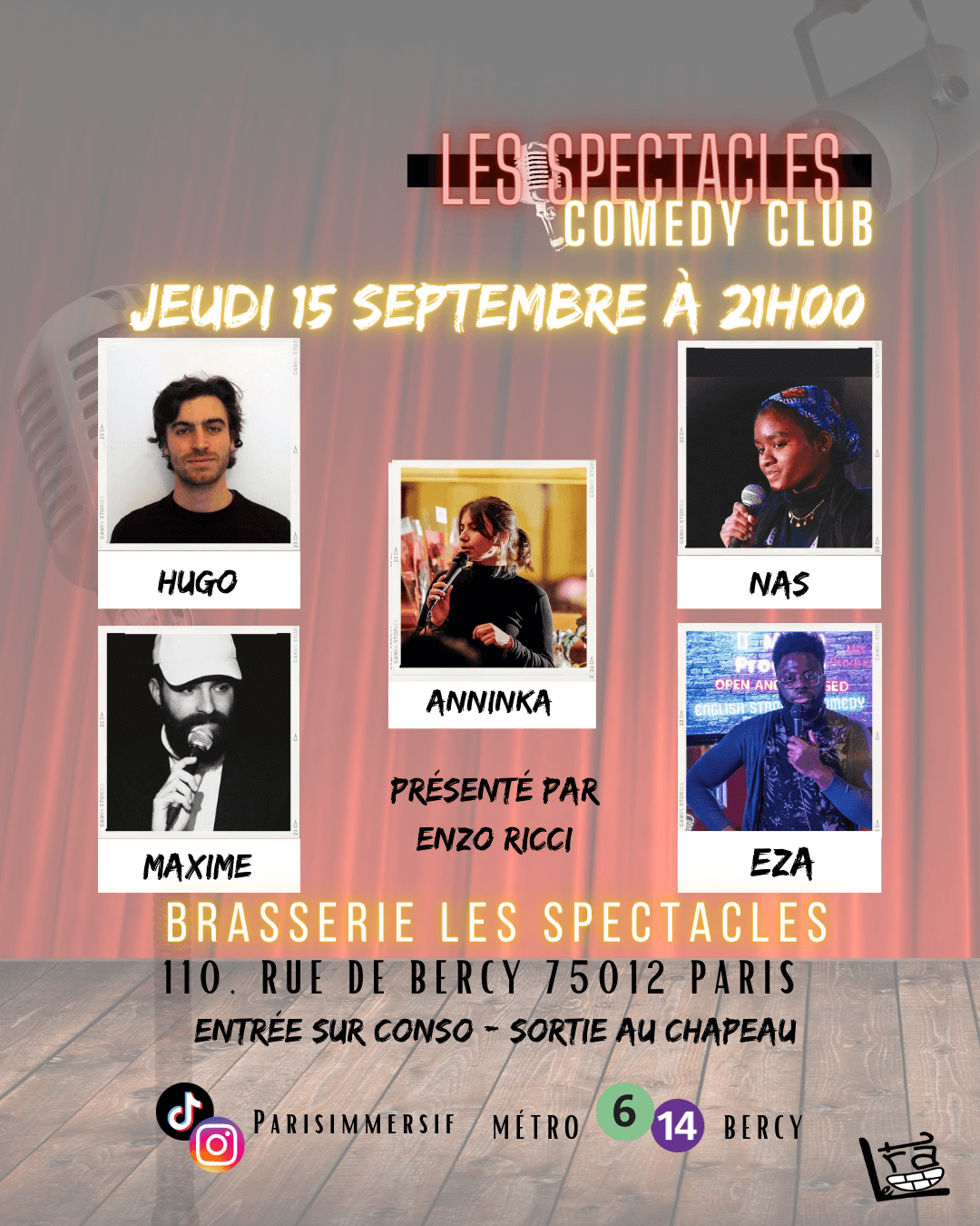 Les Spectacles Comedy Club | Le Trac