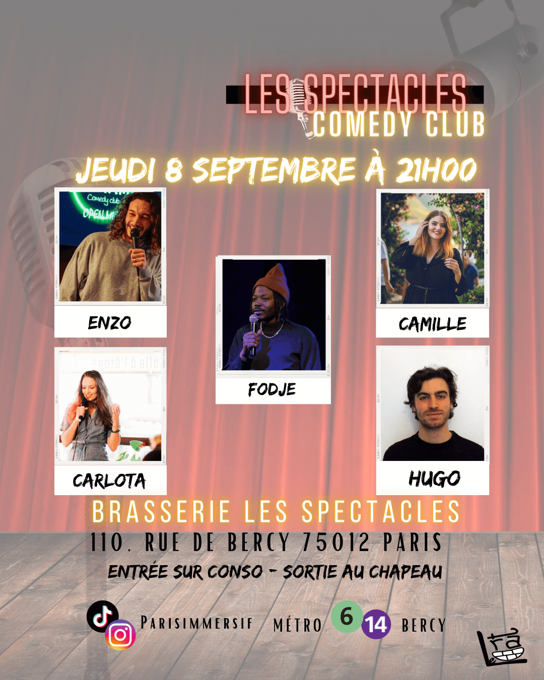 Les Spectacles Comedy Club | Le Trac