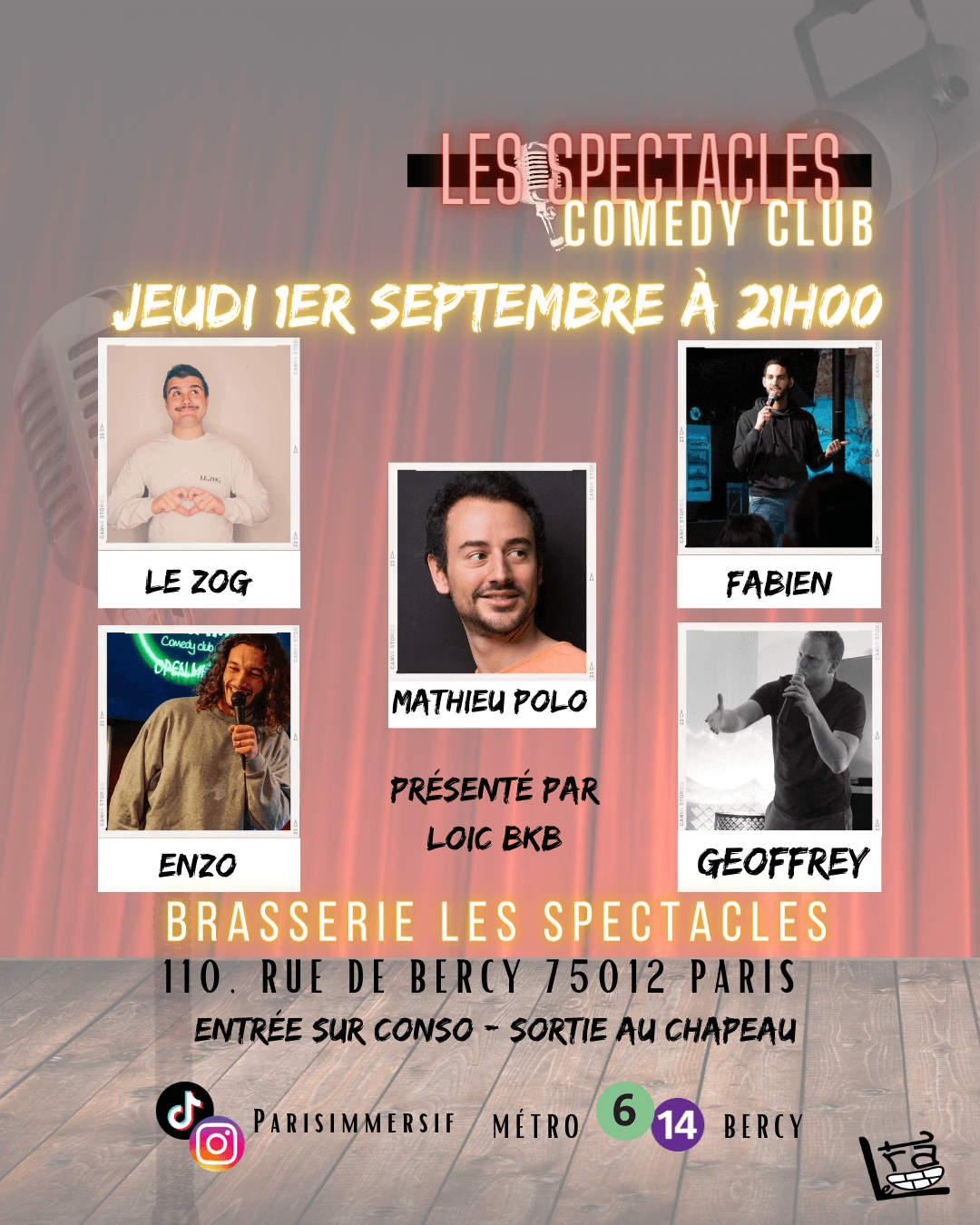 Les Spectacles Comedy Club | Le Trac