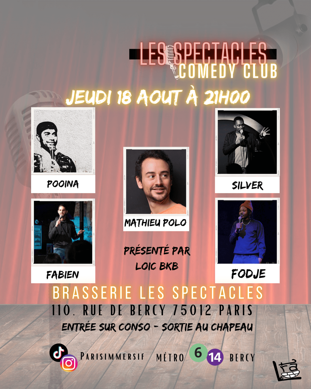 Les Spectacles Comedy Club | Le Trac