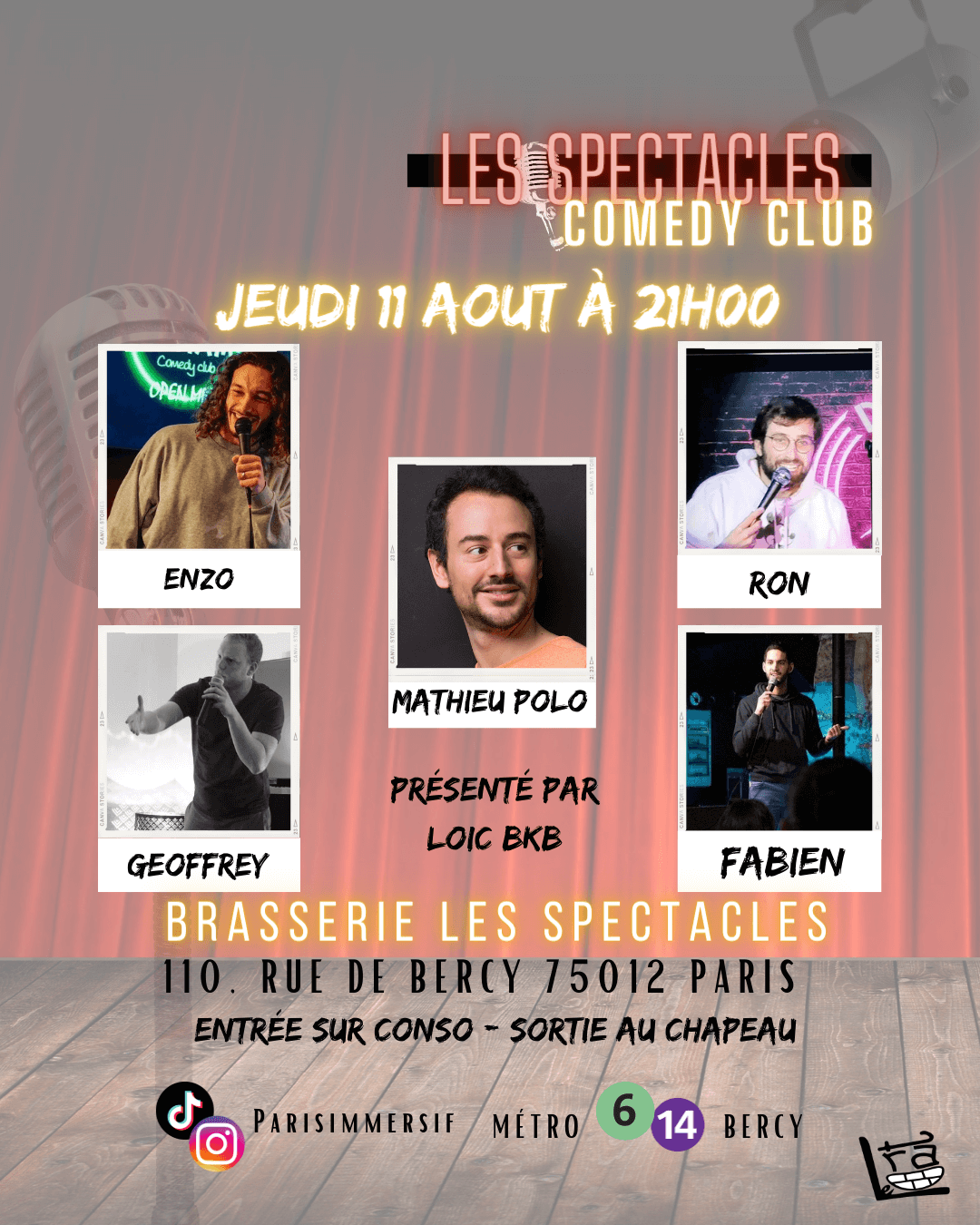 Les Spectacles Comedy Club | Le Trac
