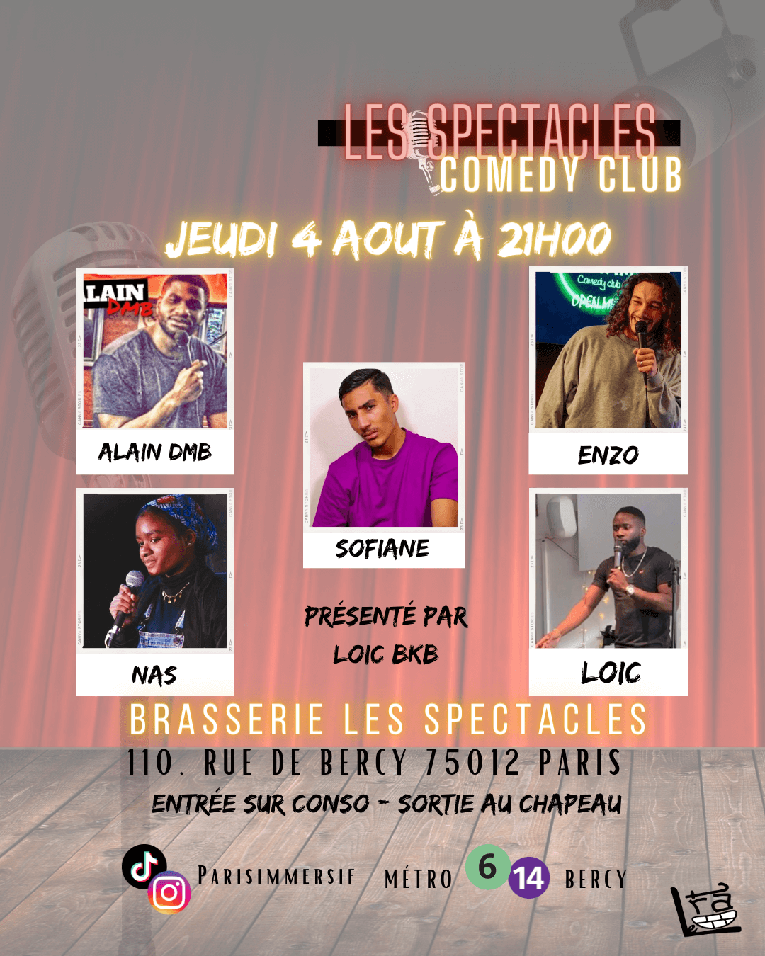 Les Spectacles Comedy Club | Le Trac