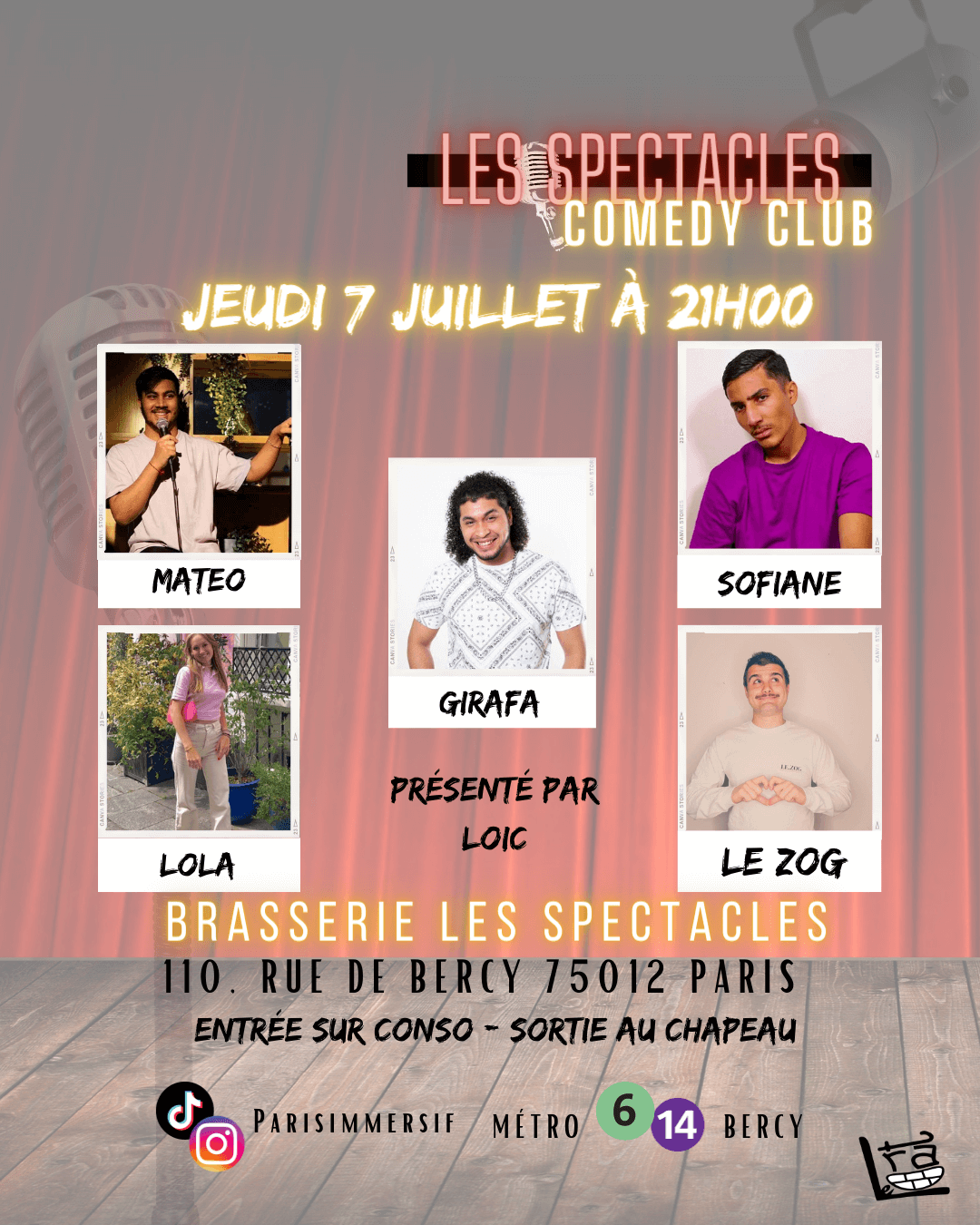 Les Spectacles Comedy Club | Le Trac