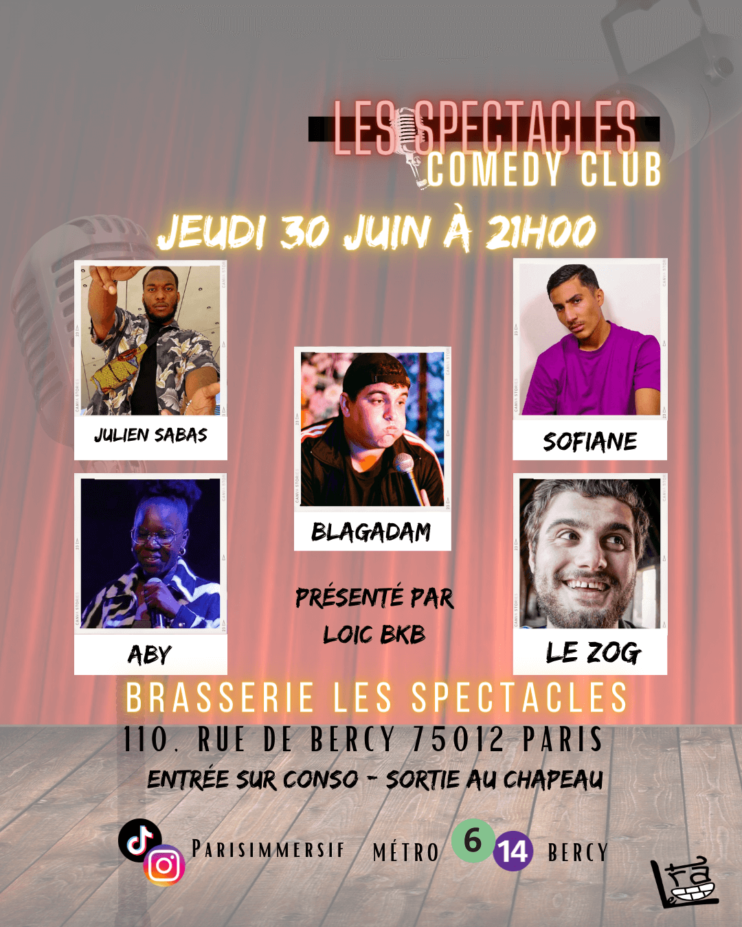Les Spectacles Comedy Club | Le Trac