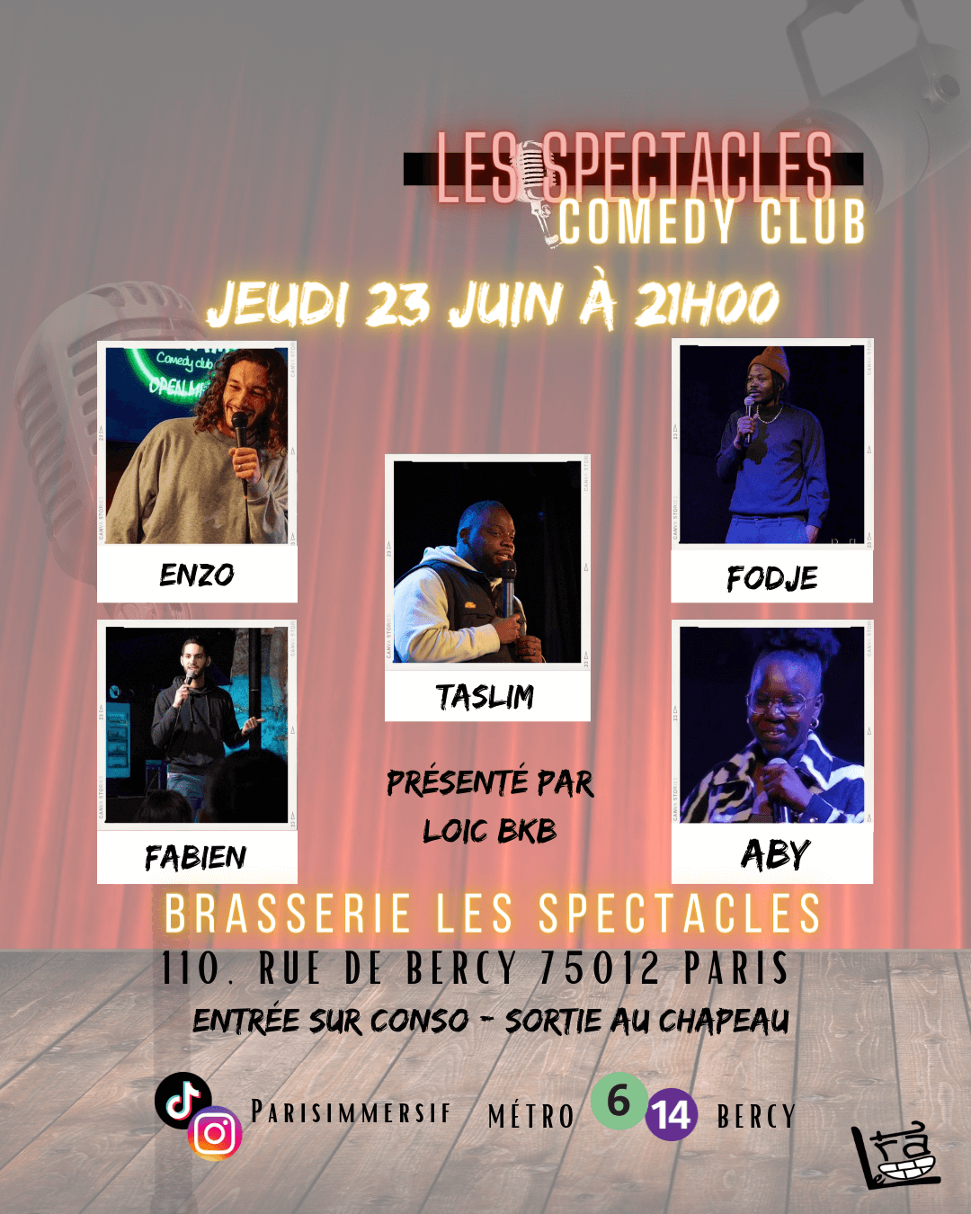 Les Spectacles Comedy Club | Le Trac